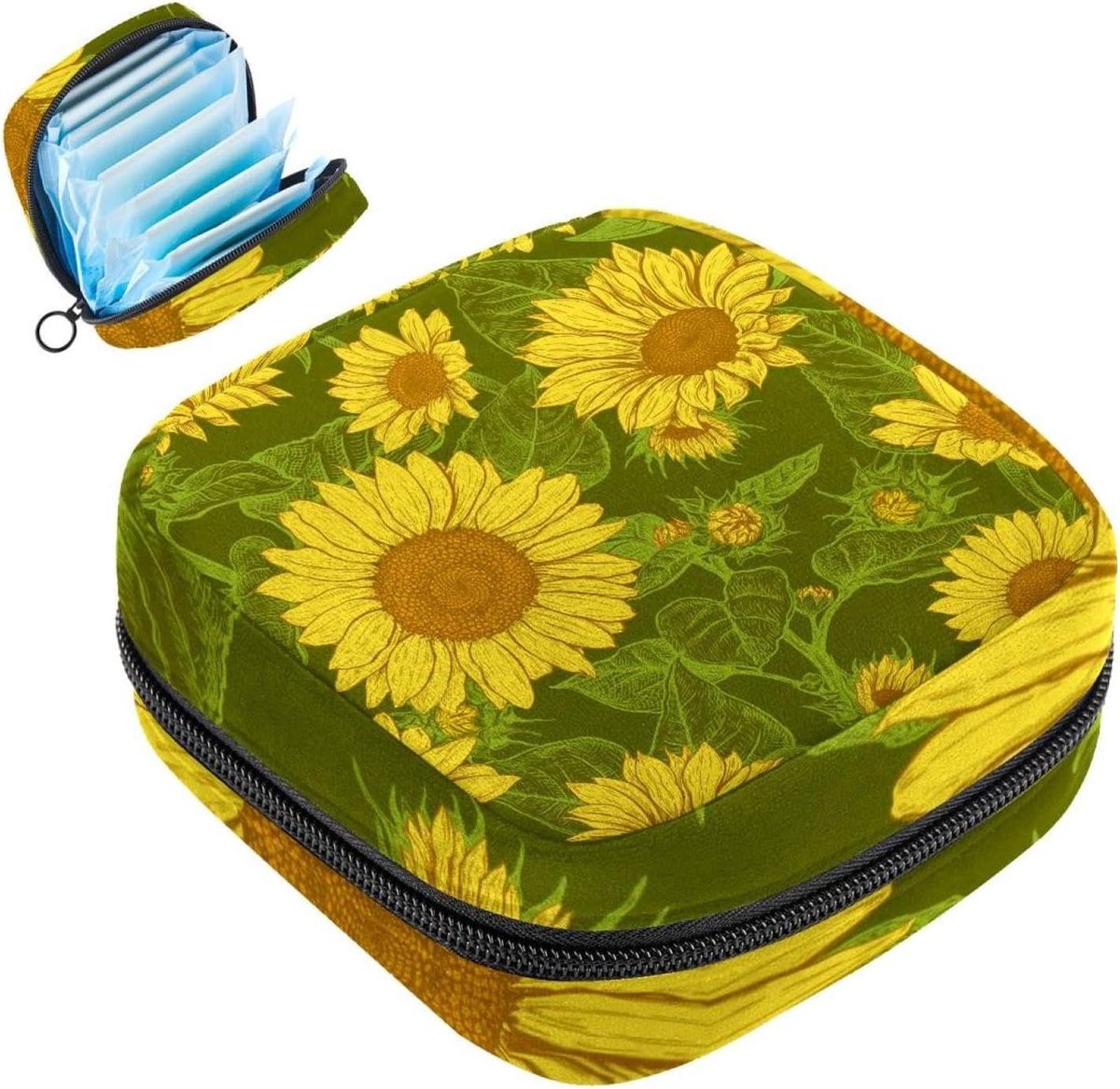 Maandverband Opbergtas - Menstruatiecup Zakje - Intieme Hygiëne - Privacy Beschermend - 12x17x17 cm - Meerdere Kleuren