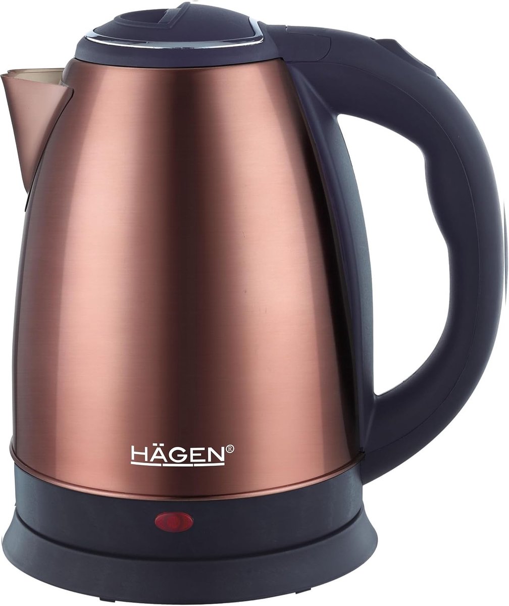 Retro waterkoker - Koper - 1,8 liter - Roestvrij staal - Elektrische waterkoker voor dagelijks gebruik