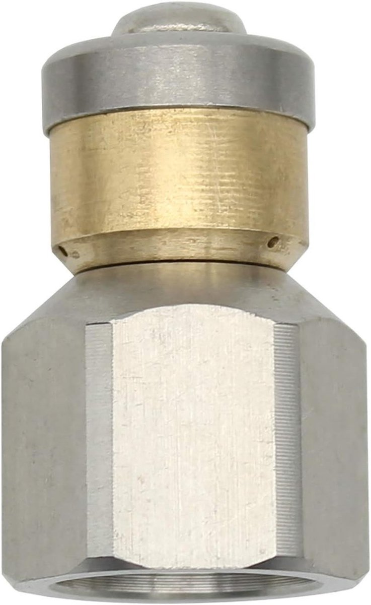 Rioolrat - Roestvrijstalen mondstuk - 3/8 - Hoogwaardige rioolslang nozzle voor hogedrukreinigers