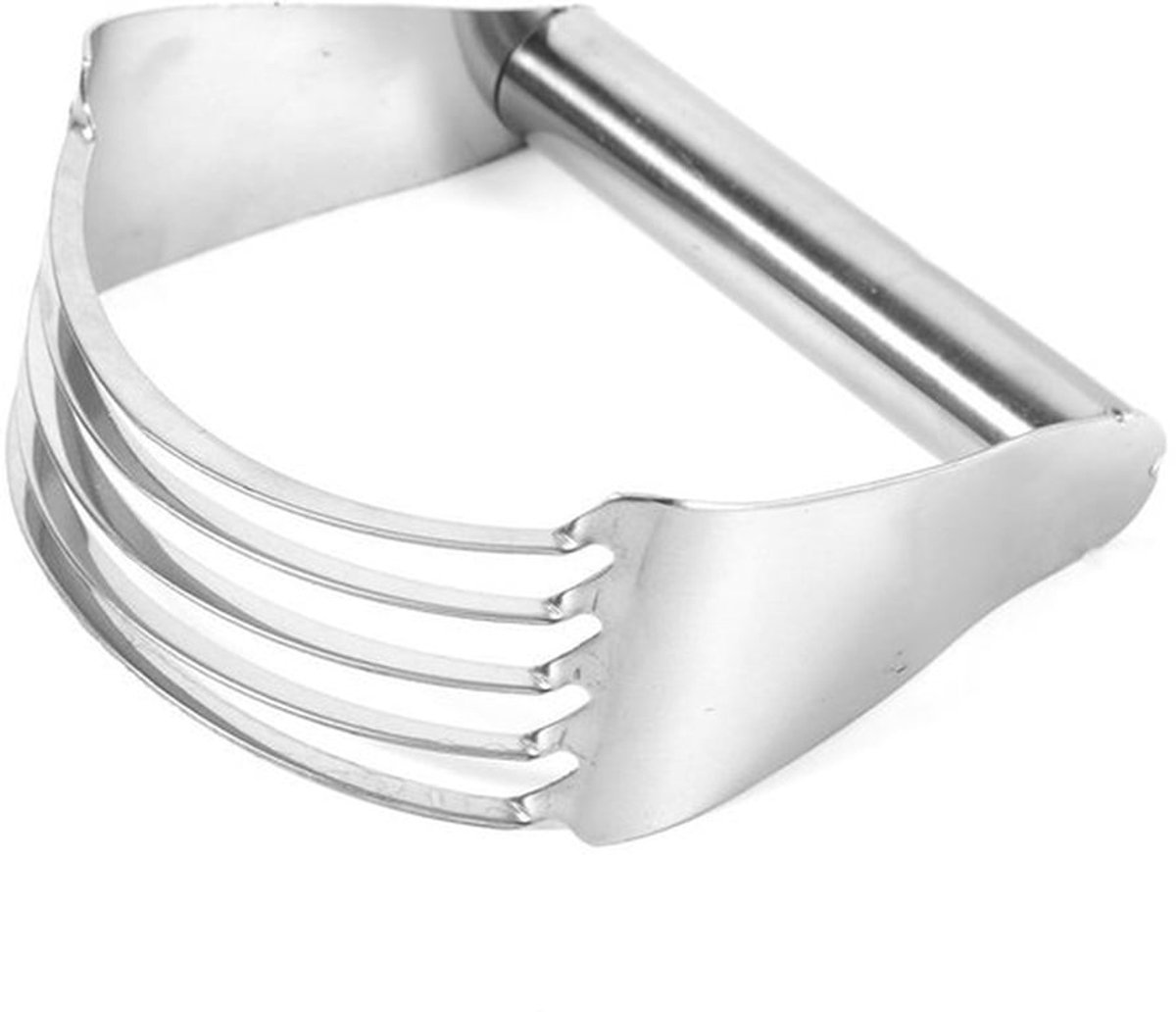 Deegstamper Roestvrij Staal - Deegsnijder/Roller - Handheld Mixer - Bakken/Kneden - Vijf Sterke Messen - Voedselveilig en Duurzaam