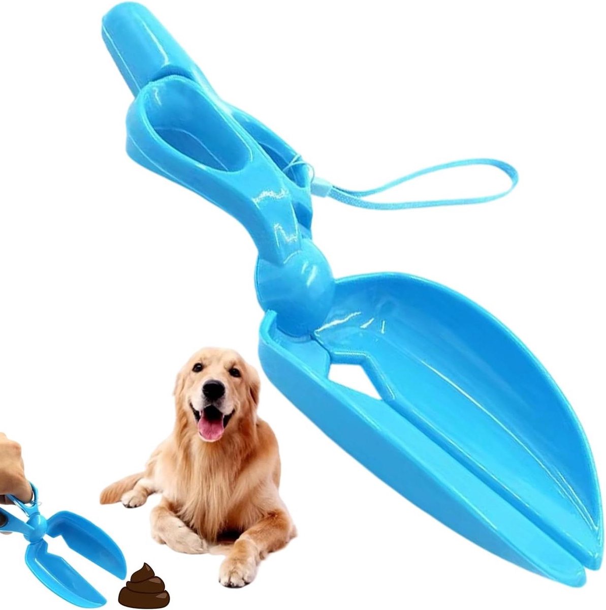 Poepschep Honden - Hygiëne Peper - Afval Verwijderen - Contactloos Ontwerp - 219 cm - Grijs