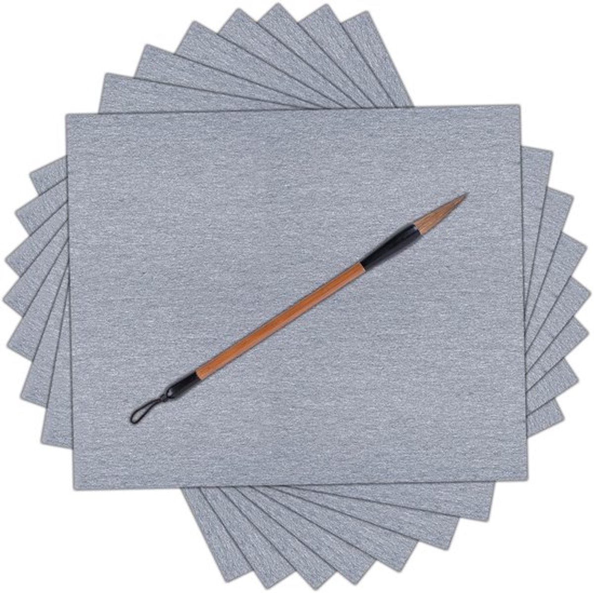 Waterpapier 8 Stuks - Herbruikbaar - Kalligrafie - Waterschrijfpapier - Chinese Kalligrafiemat - Milieuvriendelijk, 43 x 34 cm - Kalligrafiedoek