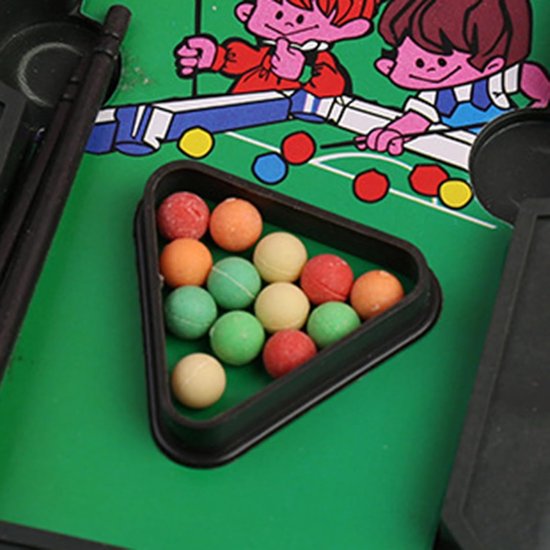 Mini Biljartspel - Pooltafel Kinderen - Interactief Spelen - Draagbaar Tafelmodel - 15 x 9 x 1.2 cm - Niet gespecificeerd van mini — afbeelding 3