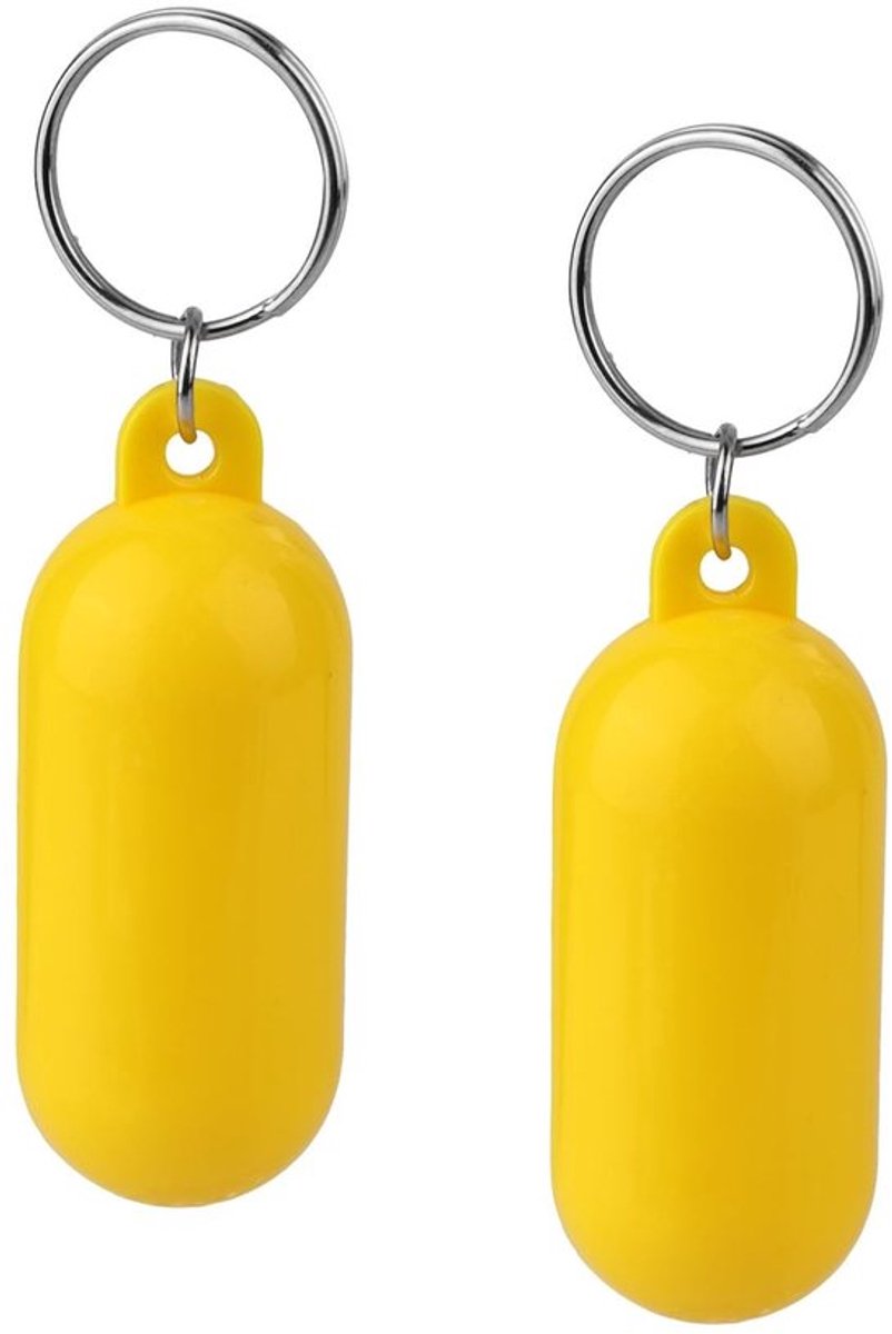 Drijvende Sleutelhanger Bootvorm - 2 Stuks - Neopreen - 6,5x2,5 cm - Watersport Accessoires - Sleutellabels voor Varen