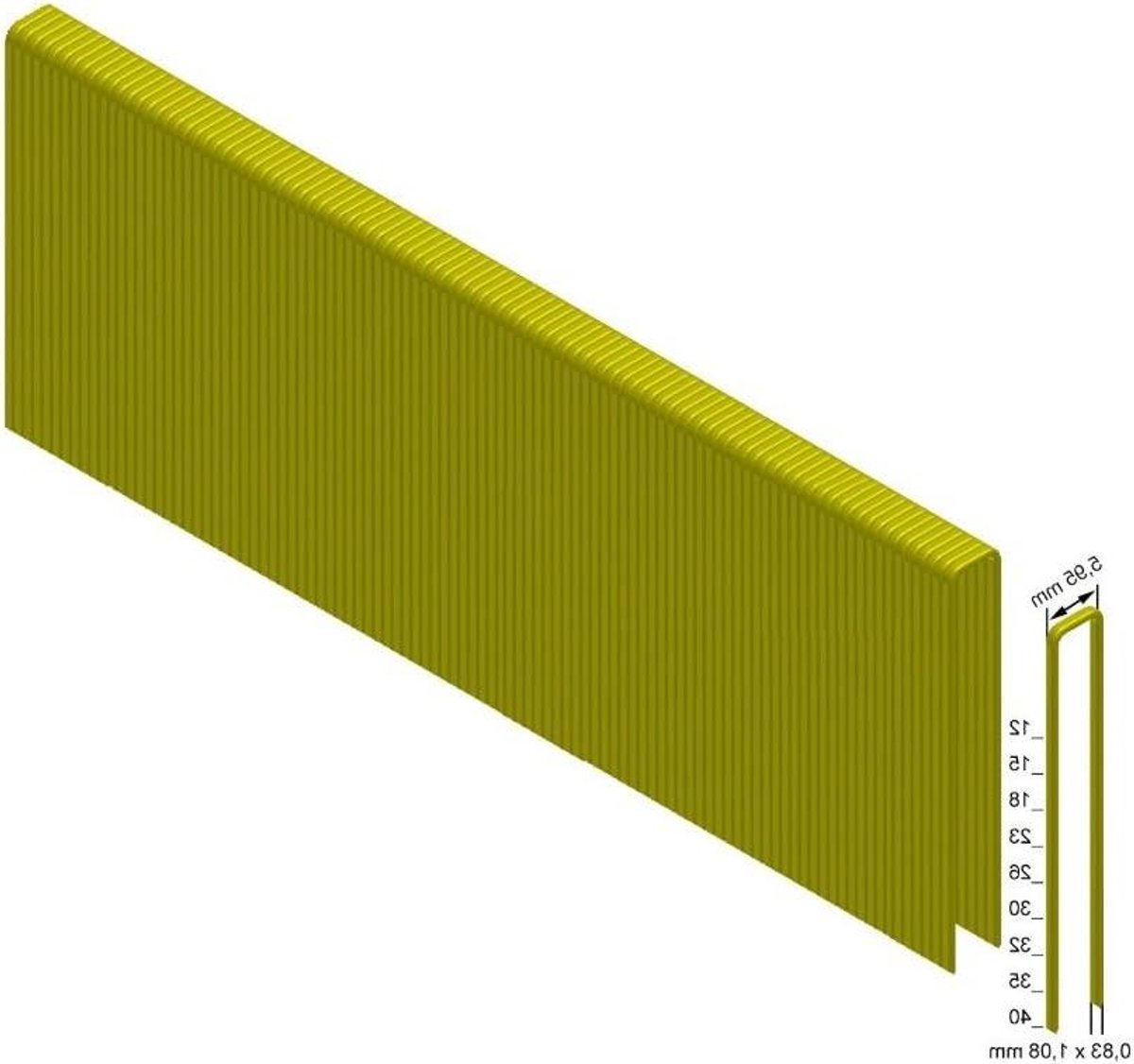 Nietjes - Verzinkt gecoat - Kantoortaken - Resin gecoat - 5200 stuks - Meerkleurig