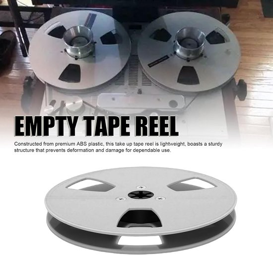 Lege Spoel - Wikkelspoel Tape Reel - Muziek Opnemen - Verstevigde Structuur - 5 Inch Diameter - Grijs — afbeelding 3