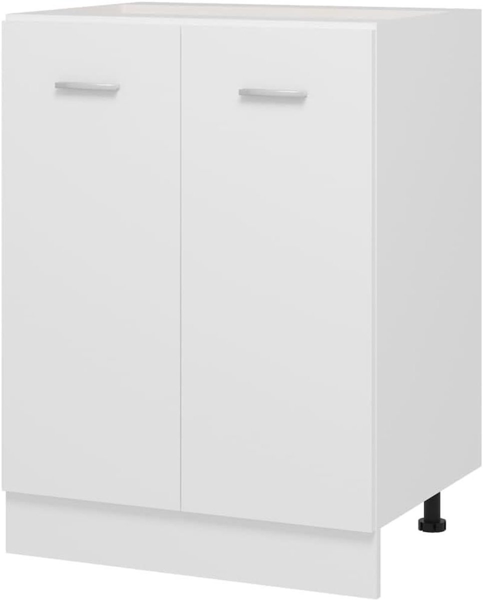 Onderkast Keuken - Keukenkast - Keuken Organiseren - Voldoende Opbergruimte - 60x46x815 cm - Wit