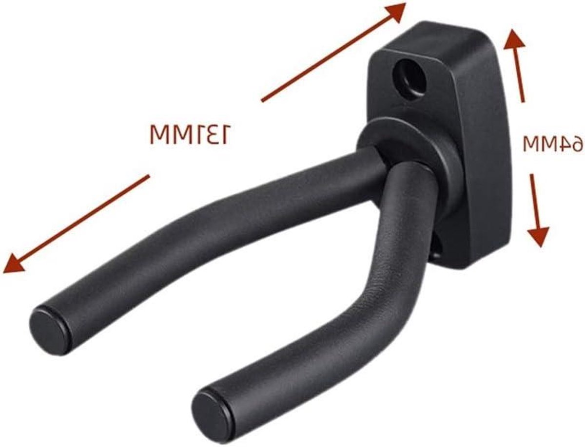 Gitaar Haak - Muurhanger Instrument - Veilige Opslag - Verstelbare Armen - 3 Stuks - Zwart