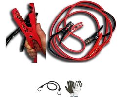 Startkabels Auto - Accukabels Boosterkabels - Noodsituaties Oplossen - Schokbestendig Pincet - 3.6 Meter - Zwart