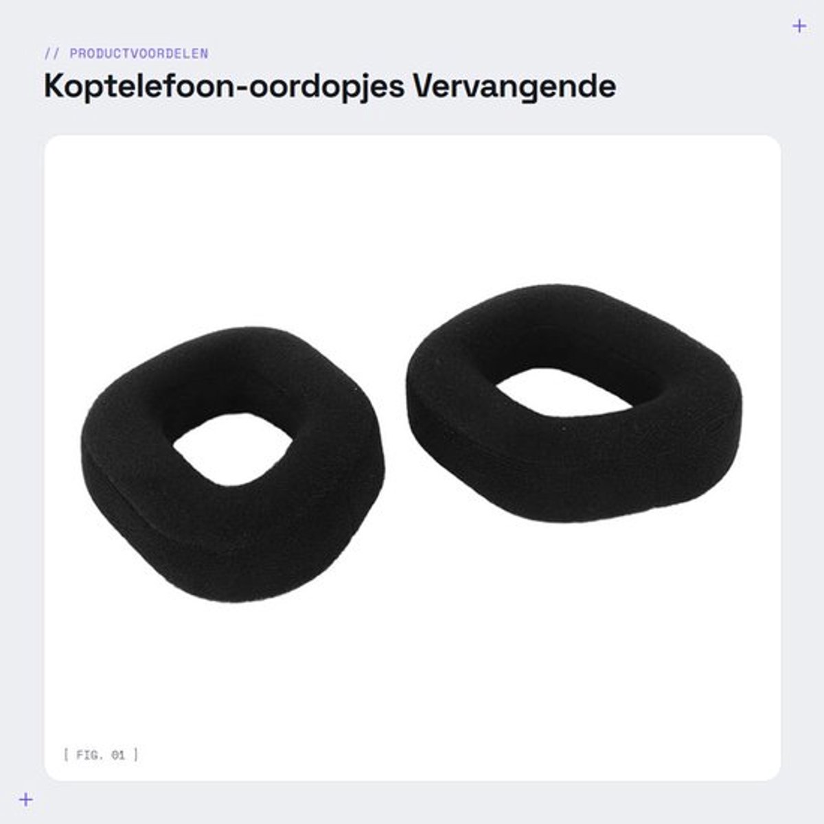 Koptelefoon-oordopjes - Vervangende Oorkussenkussens - Comfortabel en Duurzaam - Geschikt voor HS80 RGB - Dik en Hoge Elasticiteit - Gami...