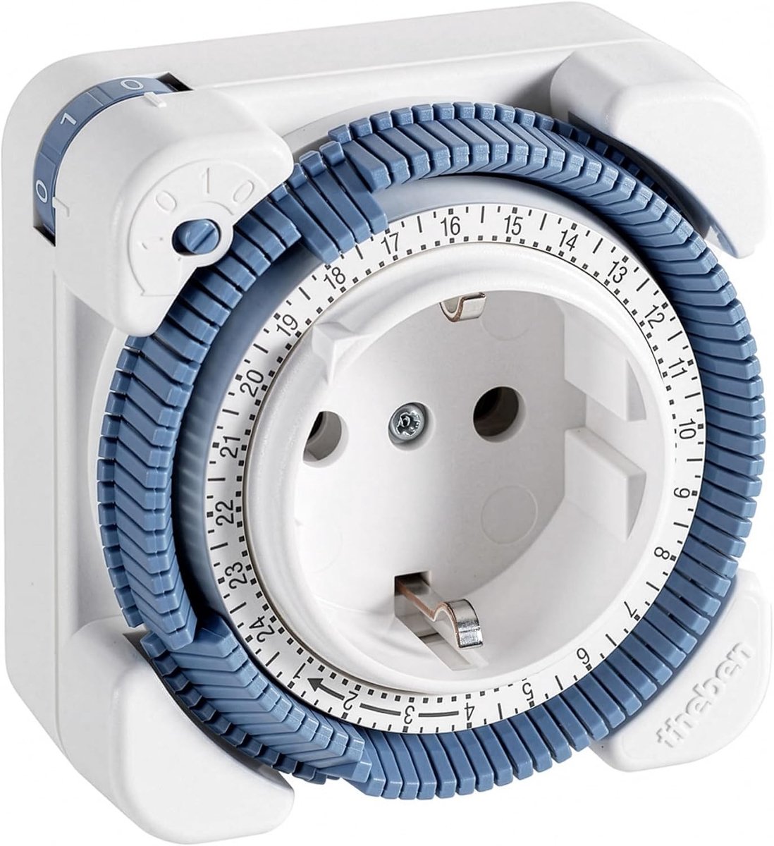 Tijdschakelaar / schakelklok - Wit - Analoog 1-kanaals - Mechanische Timer met 96 segmenten - Voor Binnengebruik