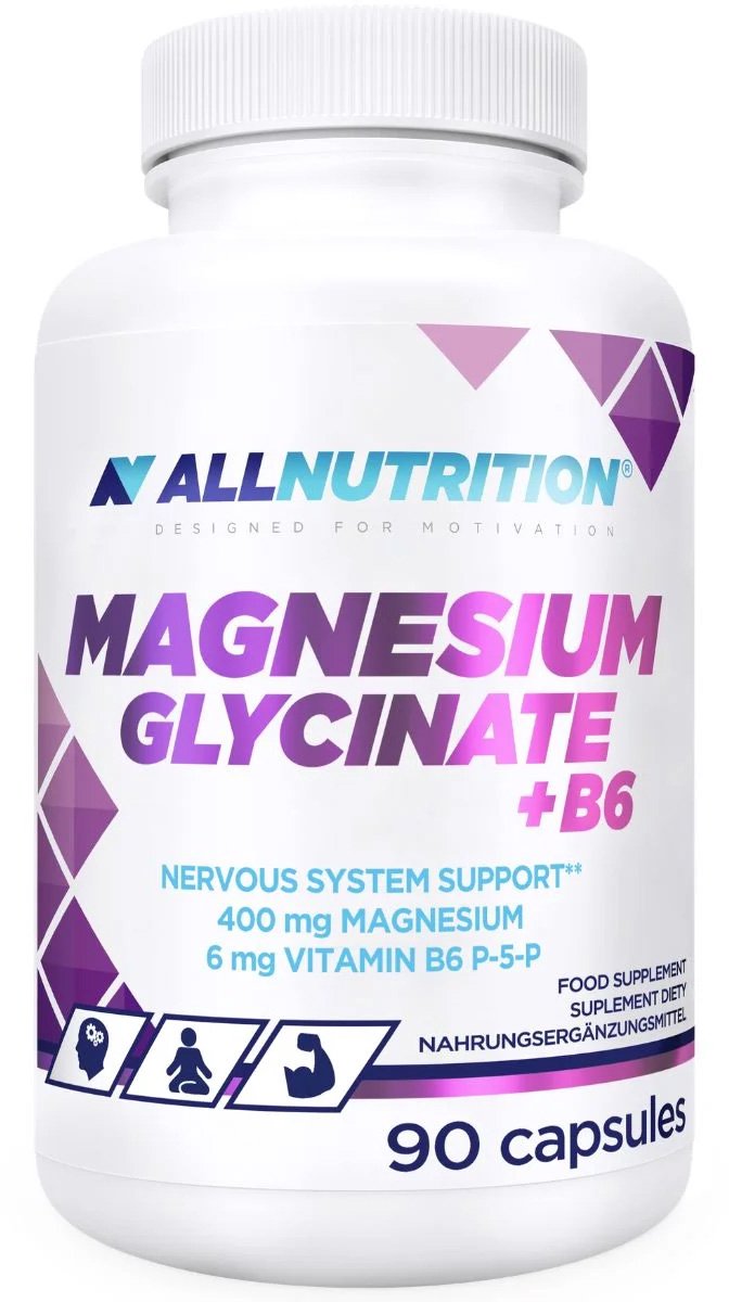 ALLNUTRITION Magnesium Glycinate + B6 – 90 capsules