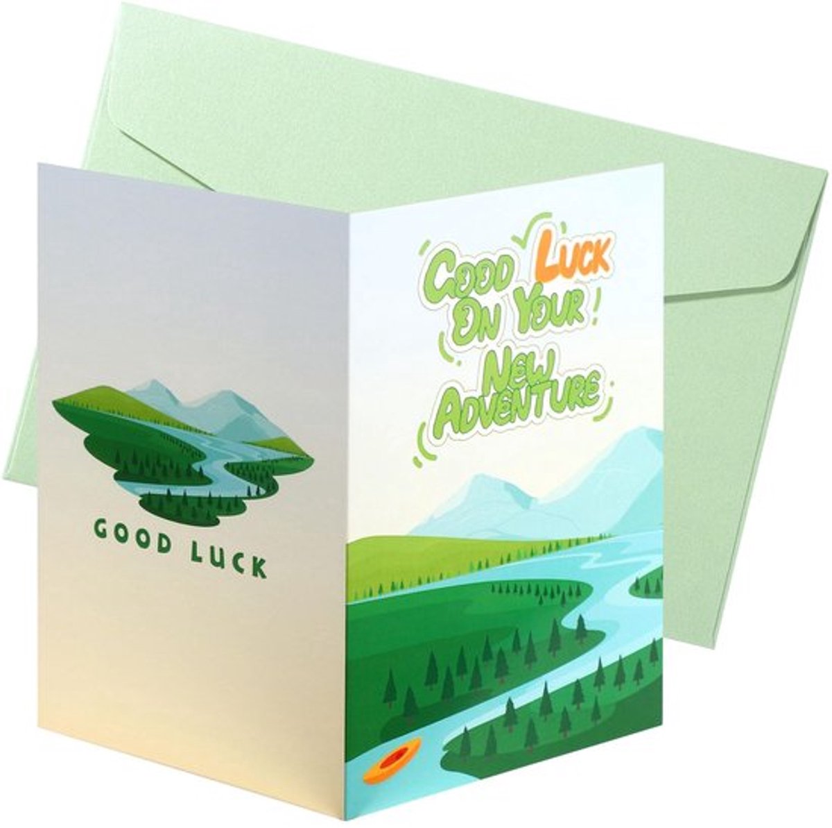 Afscheidskaart 24x18cm - Collega - Gelukskaart - Pensioencadeau - Multi-color - Inclusief envelop - Vertrekkaart
