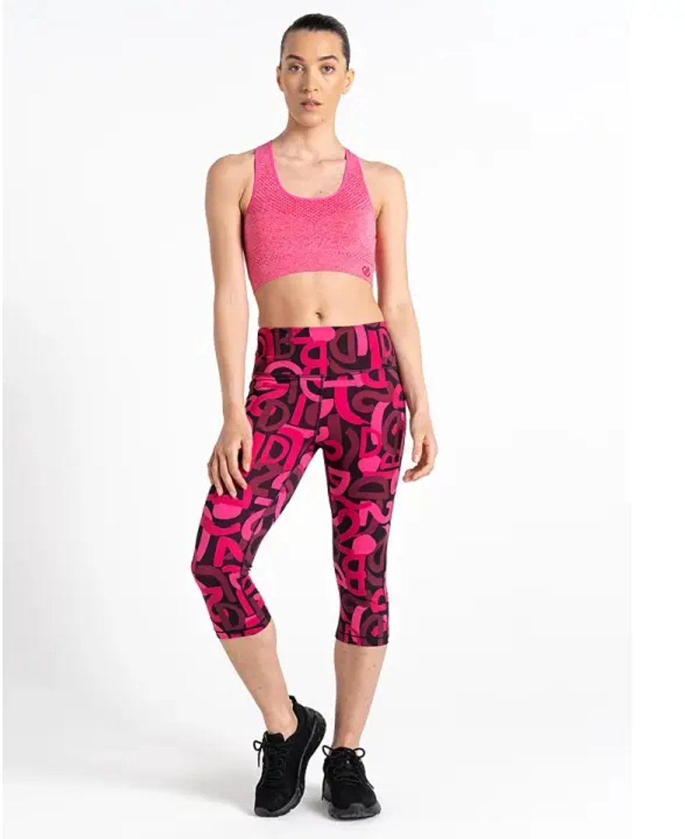 Dames legging 3/4 Dare 2B Influential Gym Roze