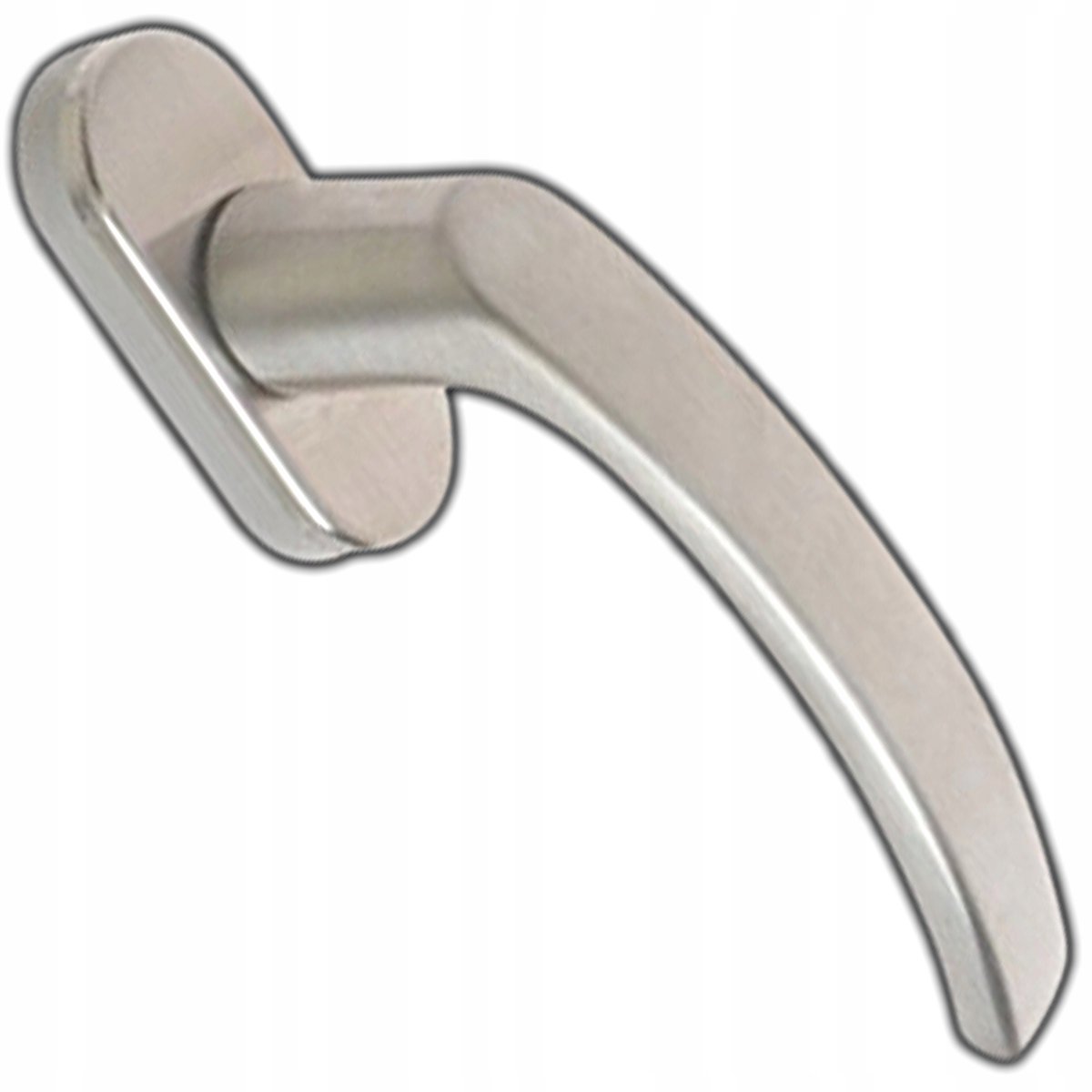 Merkloze Raamklink 8-standen 35mm Zink-Aluminium Zilver