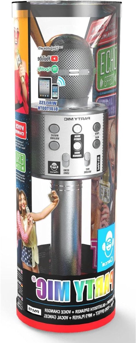 Karaoke Microfoon - Zing Microfoon Speaker - Feestjes Muziek Maken - Met LED Lichteffecten