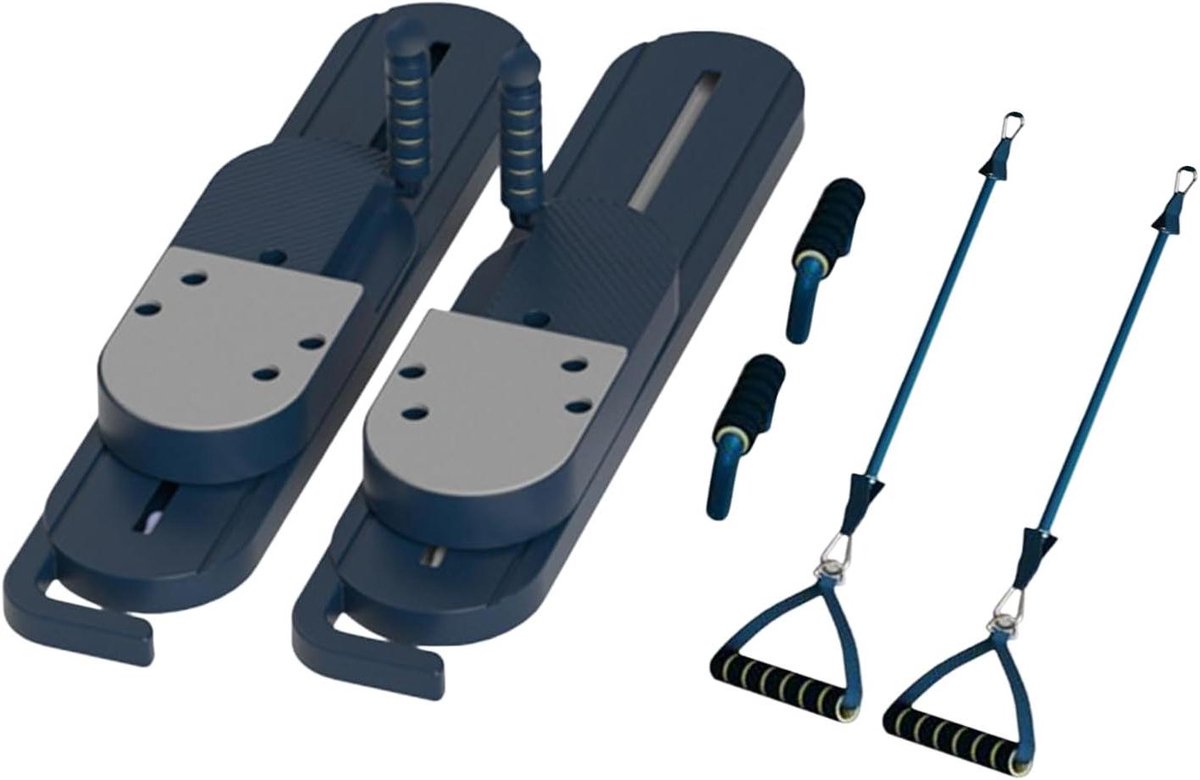 Pilates Reformer - Pilatesbord Buikspierapparaat - Full Body Workout - Stabiele Grip Kniebeschermers - 75 x 147 x 85 cm