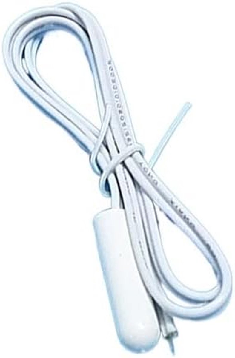 Koelkast Temperatuursensor - Vriezer Sensor Sonde - Koelverse Producten Houden - Ronde Kop Ontwerp - 1x1x1 cm - Wit