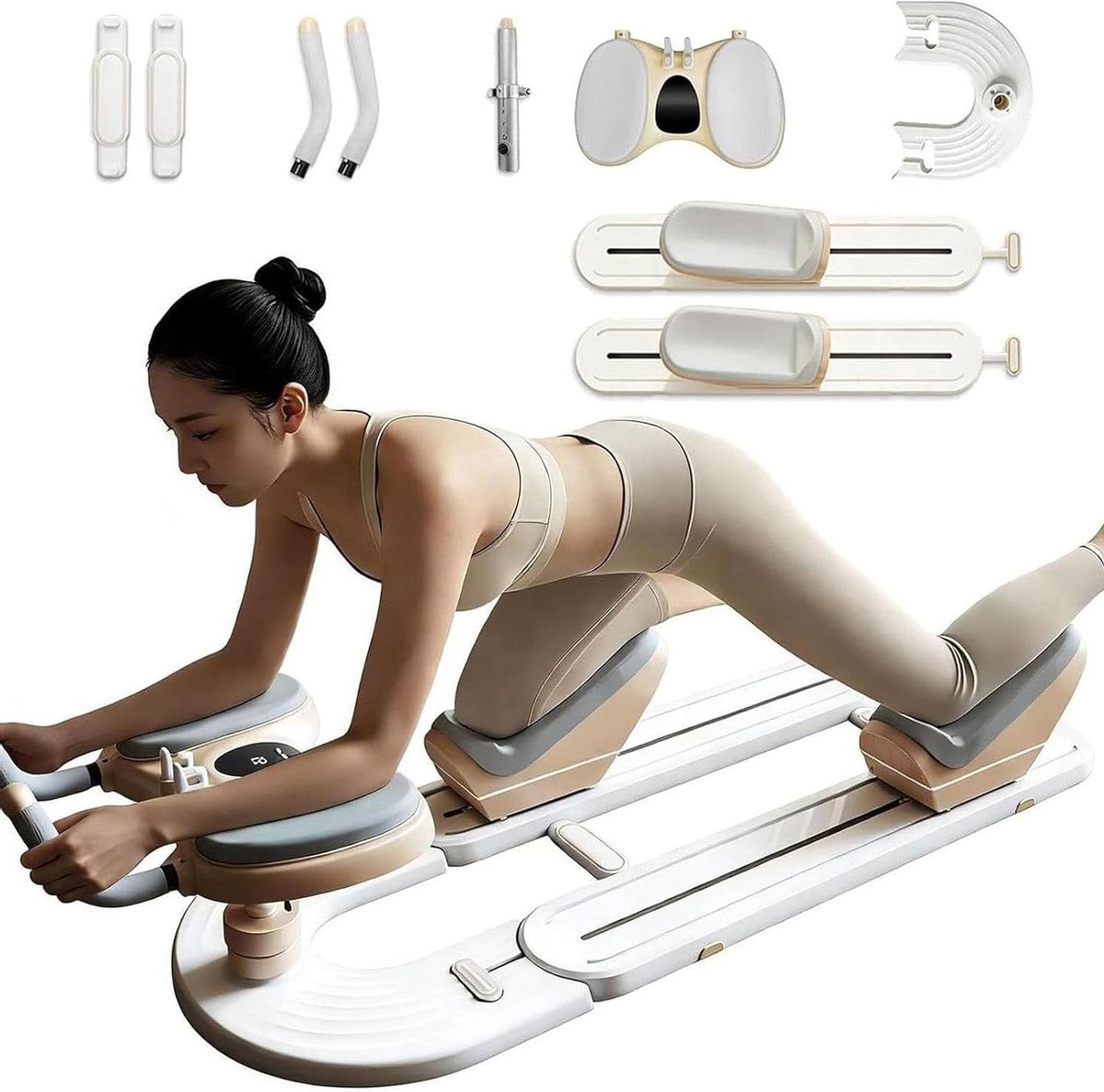 Wervelkolom Trainer - Draai Bank - Core Versterken - Dynamische Lumbale Stretch - 3 Hoogte standen - Meerkleurig