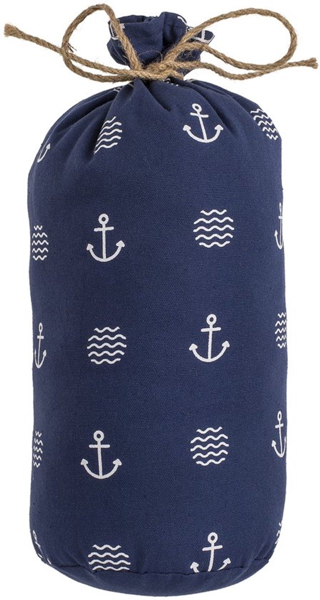 Deurstopper 1,5 kg - Deurbuffer - Decoratief - Maritiem Design - Stof - Vuurtorenmotief