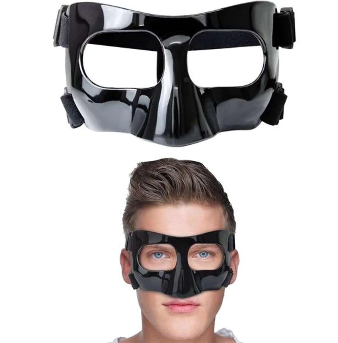 Neusbescherming verstelbaar - Sportmasker - Gezichtsbescherming - Neusbeen-breukmasker - Lichtgewicht - Hoogwaardig PP-materiaal