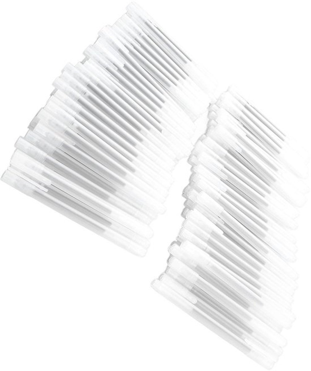 Gelpennen Set van 100 - Sneldrogend - 0,5 mm Tip - Zwarte Inkt - Transparante Behuizing - Comfortabel Schrijven - Schrijfpennen