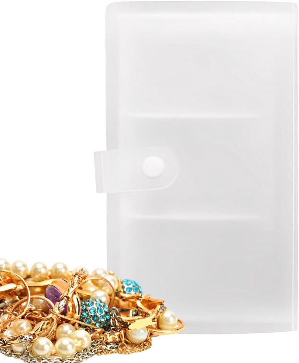 Sieraden Opbergboek - Sieraden Organizer - Sieraden Netjes Houden - Klitvrije Ordening - 217x115x1 cm - Transparant