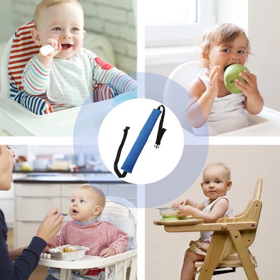 Vveiligheidsgordel - eiligheidsriem voor draagbare kinderstoel - Geschikt voor diverse draagbare kinderzitjes, biedt uitstekende bescherming - Blauw — afbeelding 3