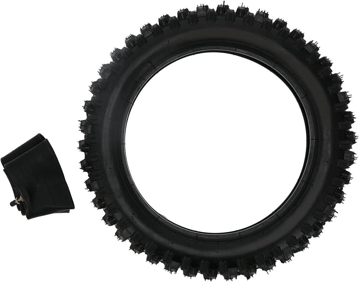 Rubberen Binnenband Kit - Motorband Set - Offroad Rijden - Verbeterde Grip - 90/100-14 inch - Zwart