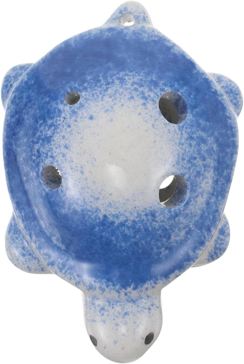Mini Ocarina - Schildpad Fluit - Muziek Leren - Zes Gaten Ontwerp - 8 cm - Marineblauw