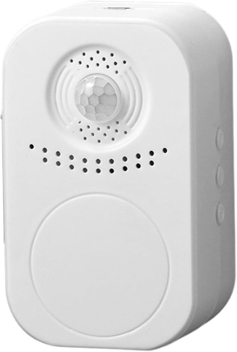 Deurbel Bewegingsmelder - Welkomstmelder Alarm - Bezoekers Ontvangen - Draadloze Installatie - 9 x 5.7 x 4 cm - Veelkleurig
