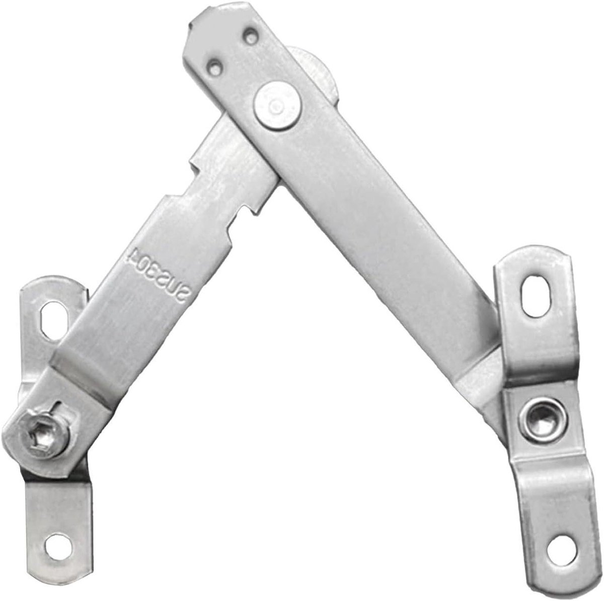 Raam Beveiliging - Raam Stopper - Veiligheid Thuis - Verstelbare Opening - 55 x 15.5 x 37.5 mm - Zilverkleurig