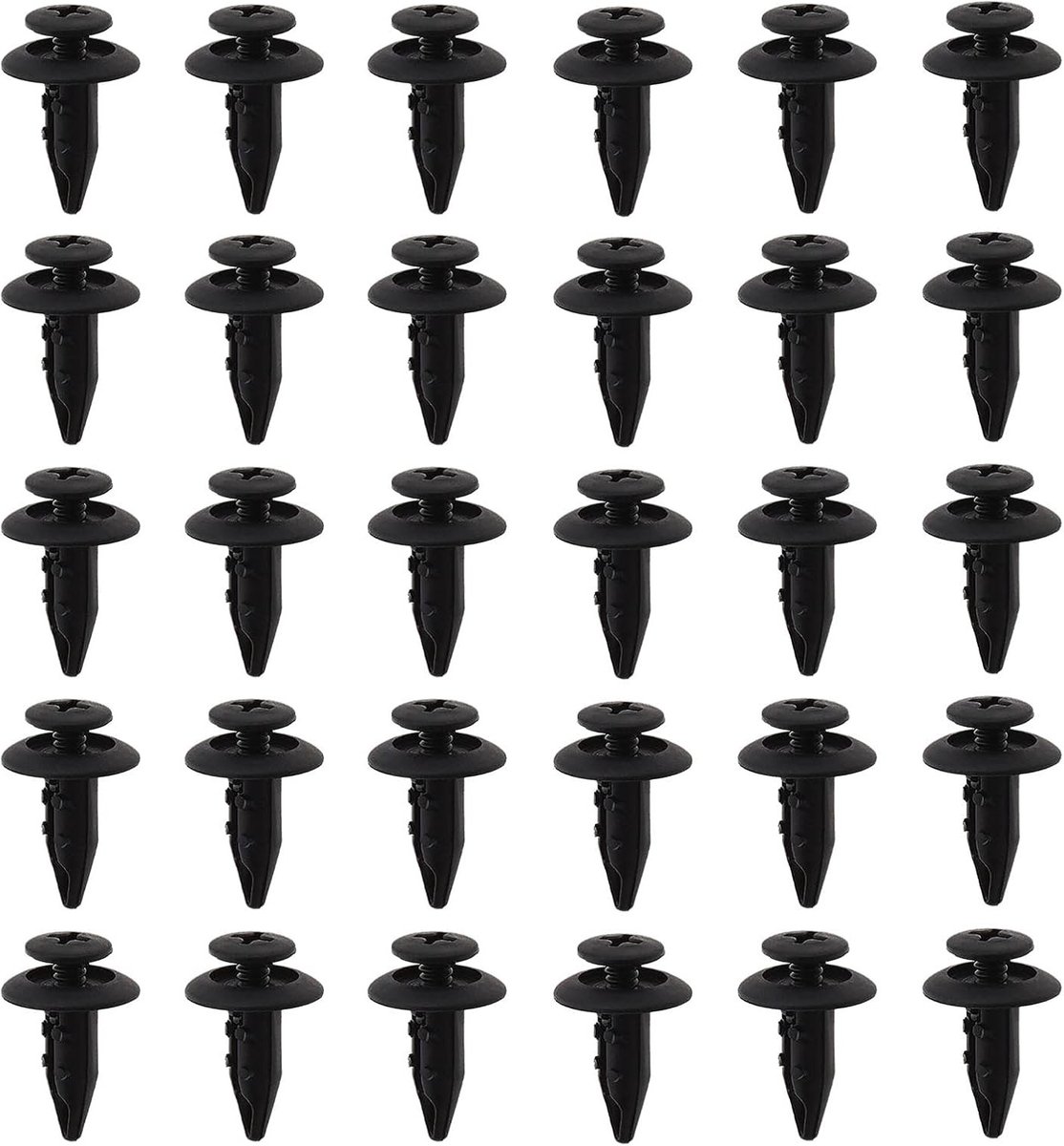 SnelShoppen - 30 Stuks Trim Clips voor Ford Fiesta II/III/IV/V - Bevestigingsclips voor Wielrandbekleding en Interieur - Geschikt voor 6-7mm Gaten