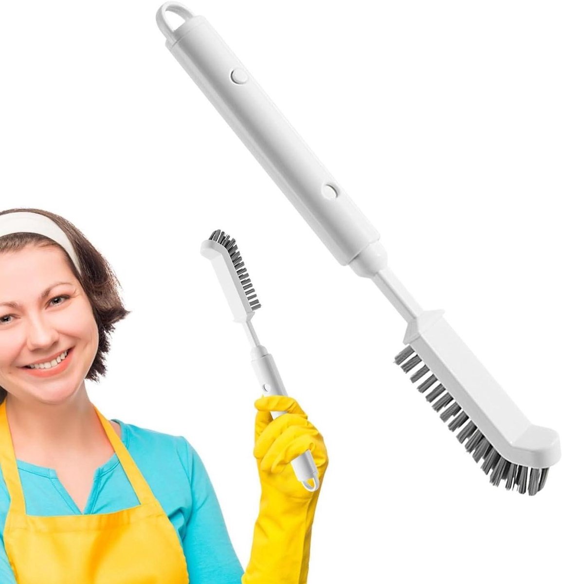 Keuken Schrobborstel - Afwasborstel Gootsteenborstel - Vlekken Verwijderen - Uitschuifbaar Handvat - 36 cm - Niet gespecificeerd