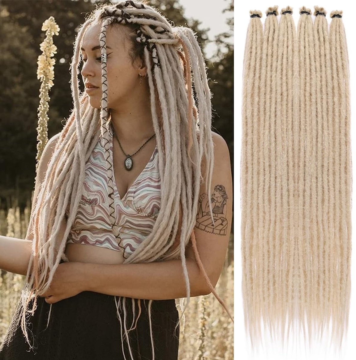Omgoods - 45 cm Dreadlock Extensions in Diverse Kleuren