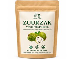 Zuurzak Poeder (Soursop / Graviola) - 100% Puur Vruchtenpoeder - 100 gram