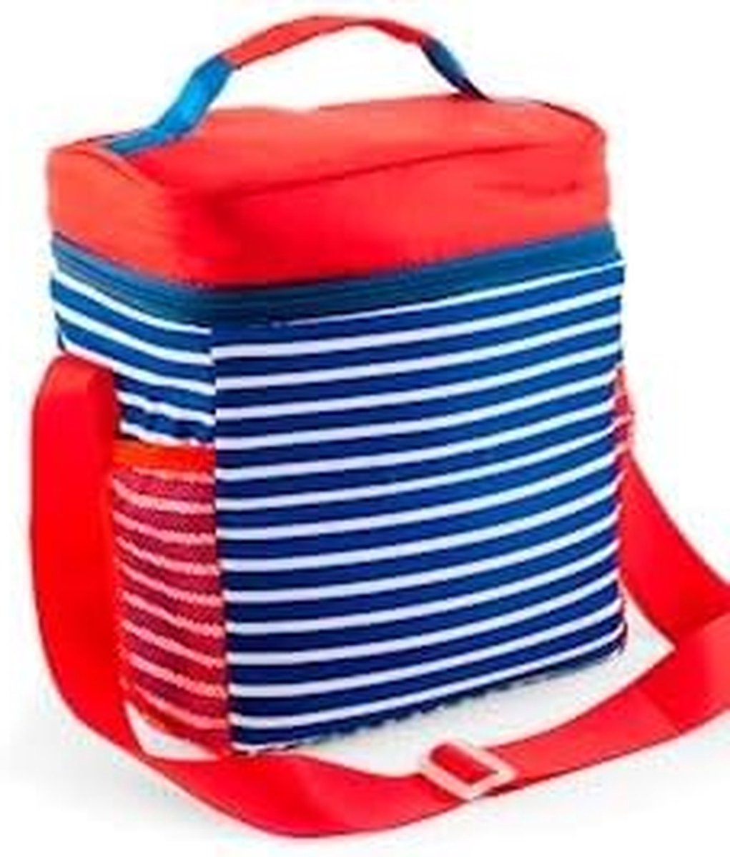 Nautical Koeltas - Isolatietas Boot - Draagbare Koeling - Nautisch Design - 12 Liter - Meerkleurig