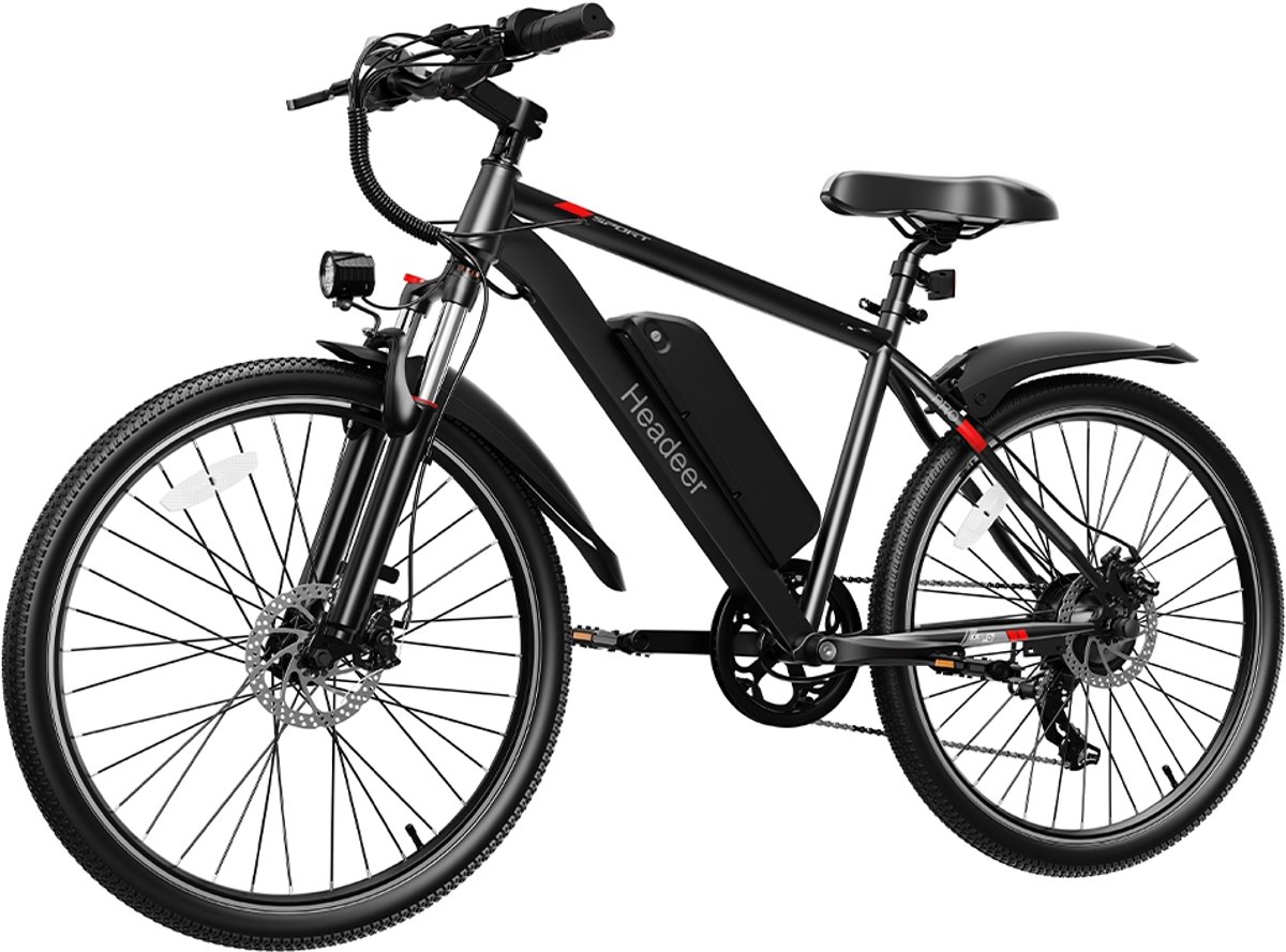 HEADEER BK1350 Fiets Elektrische – 250W Motor – tot 25 km/u – 48V 15Ah – 26 inch luchtbanden – 30 km Actieradius –met TUYA App