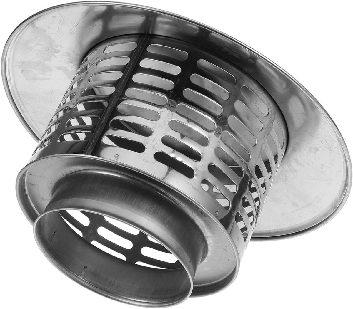 Schoorsteenkap Roestvrij Staal - Dakventilatiekap Regenkap - Schoorsteen Beschermen - Vogelwering Regenwering - 7 inch - Zilver