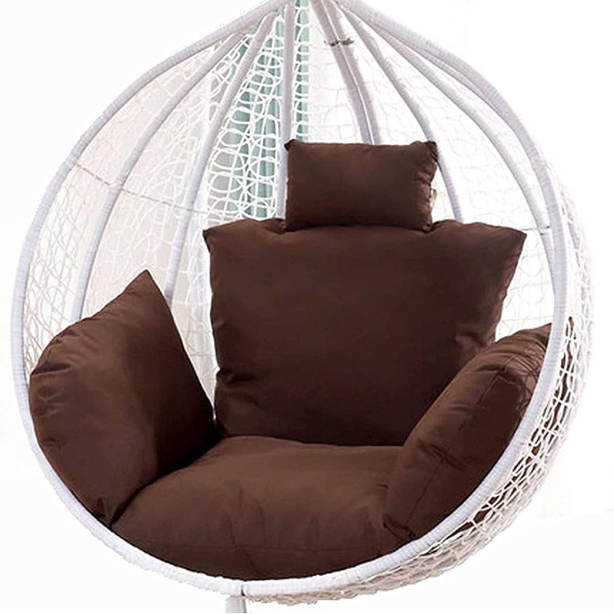 Hangmatkussen - Schommelstoel kussen - Ontspannen Buiten - Ergonomisch Ontwerp - Klein - Bruin