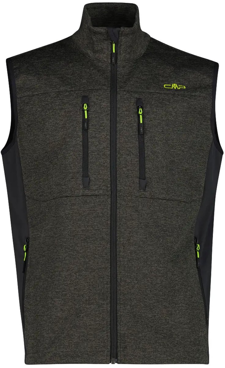 Softshell Zonder Mouwen Jacquard Vest CMP Pine Mel