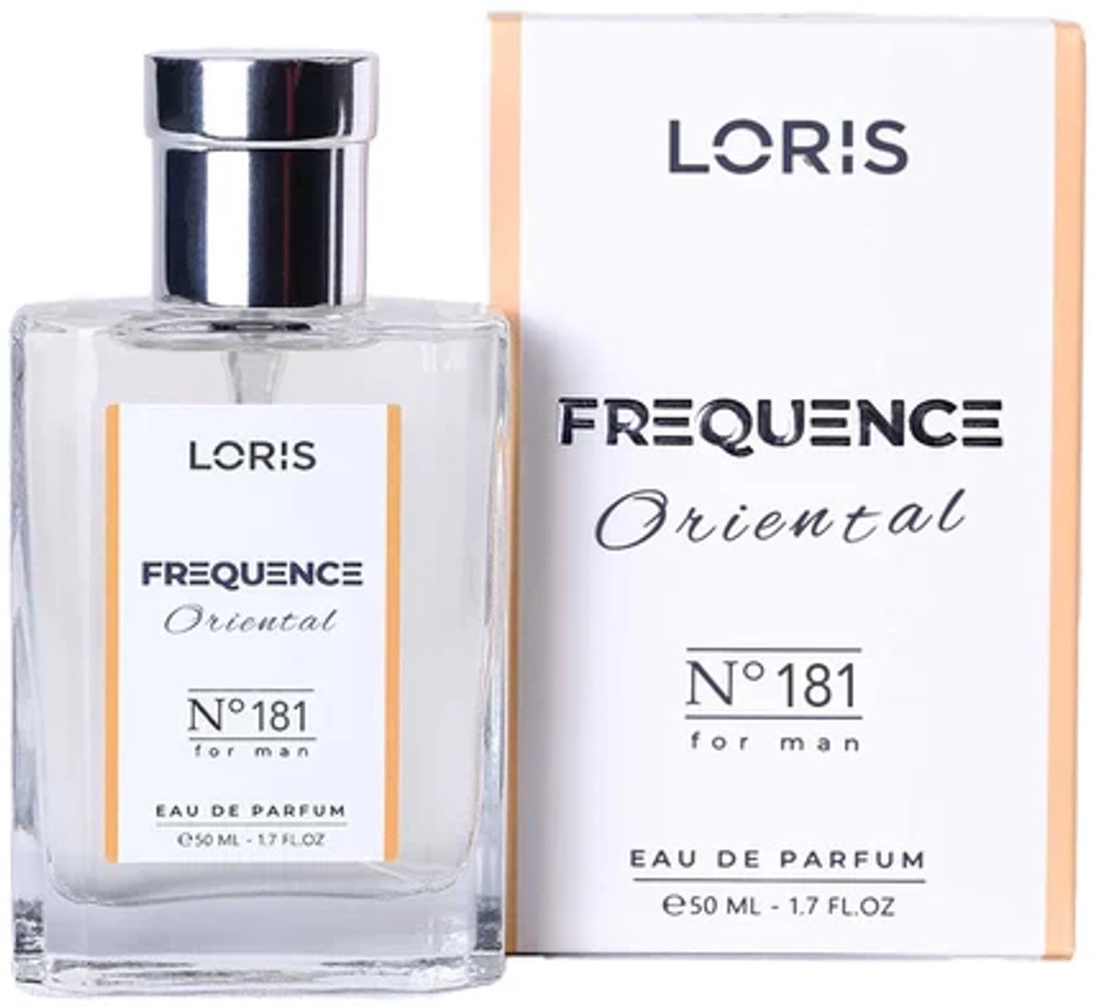 Loris Parfum - Frequence Woody Parfum - E181 for him - Herenparfum - Geurnoten: Bergamot - Iris - Kardemom - Peper- 50ML