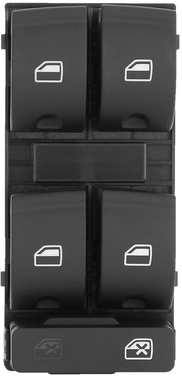 Allecto Plus - Elektrische raambediening hoofdschakelaar voor Audi A4/S4 B6 B7 RS4 & Seat Exeo - Hoofdschakelaar voor elektrische ramen met 8ED 959 851.