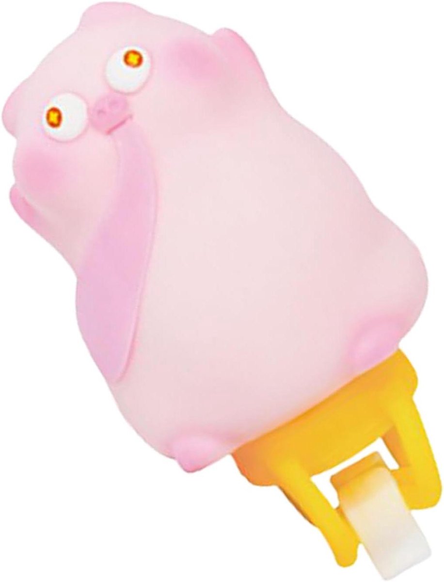Fietsornament Cartoon Dier - Stuurversiering Fiets - Fiets Decoreren - Installatie Zonder Gereedschap - 15 x 6 x 5 cm
