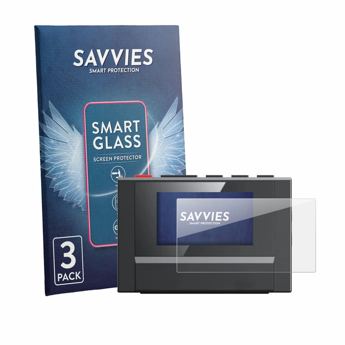 3 Stuks Savvies Screenprotector - geschikt voor FiiO SnowSky Echo Mini - beschermfolie glas transparant