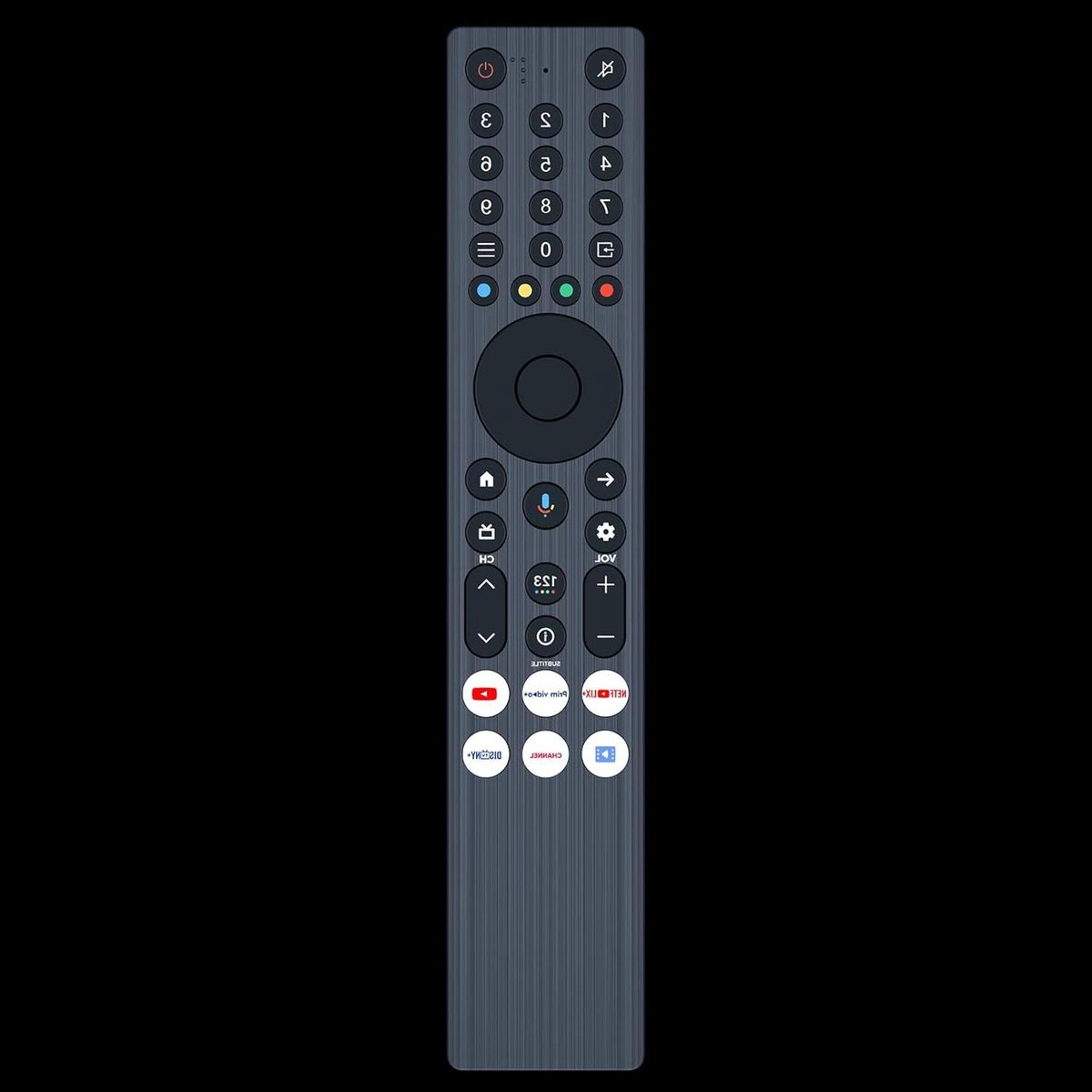 Universele Afstandsbediening - Smart TV Bediening - TV Kijken - Met Spraakfunctie - 13.5 cm - Zwart