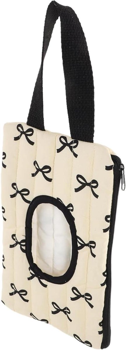 Draagbare Doekjes Dispenser - Voelt Hittebestendig - Onderweg Schoon Blijven - Handsfree Ophangband - 23 cm Lengte - Veelkleurig