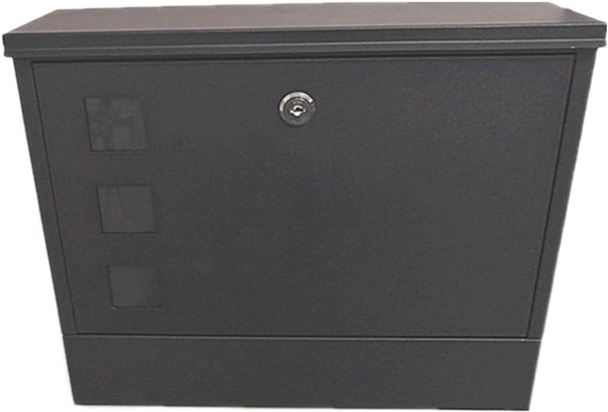 Brievenbus - Wanddoos Pakket - Post Ontvangen - Veilige Ingang - 36 x 30 cm - Zwart
