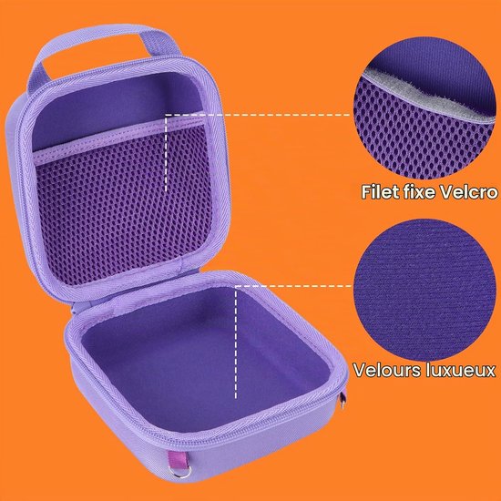 Harde beschermhoes, geschikt geschikt voor Fujifilm Instax Mini 13, paars - 12/11 Instant cameratas, draagbare reistas, accessoire-organizer — afbeelding 2