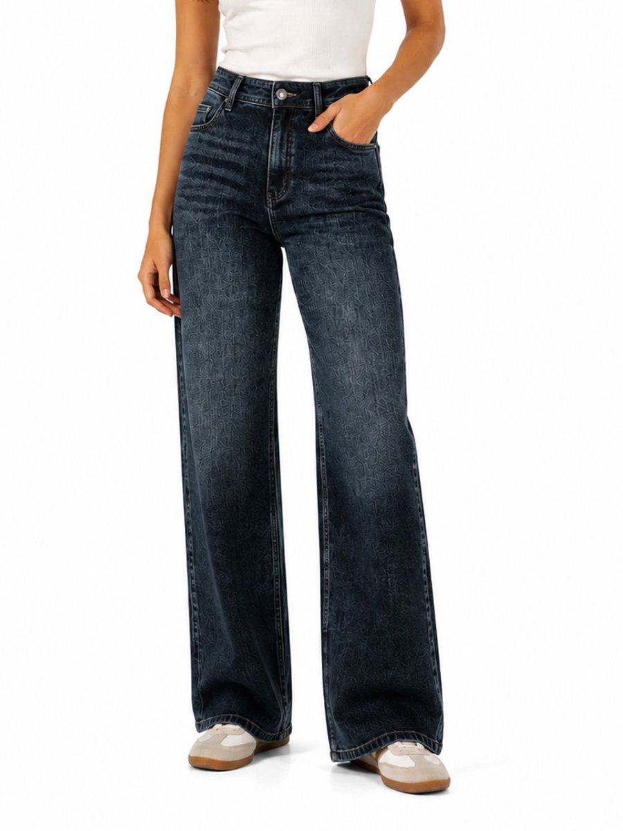 Claudette insert blue black denim